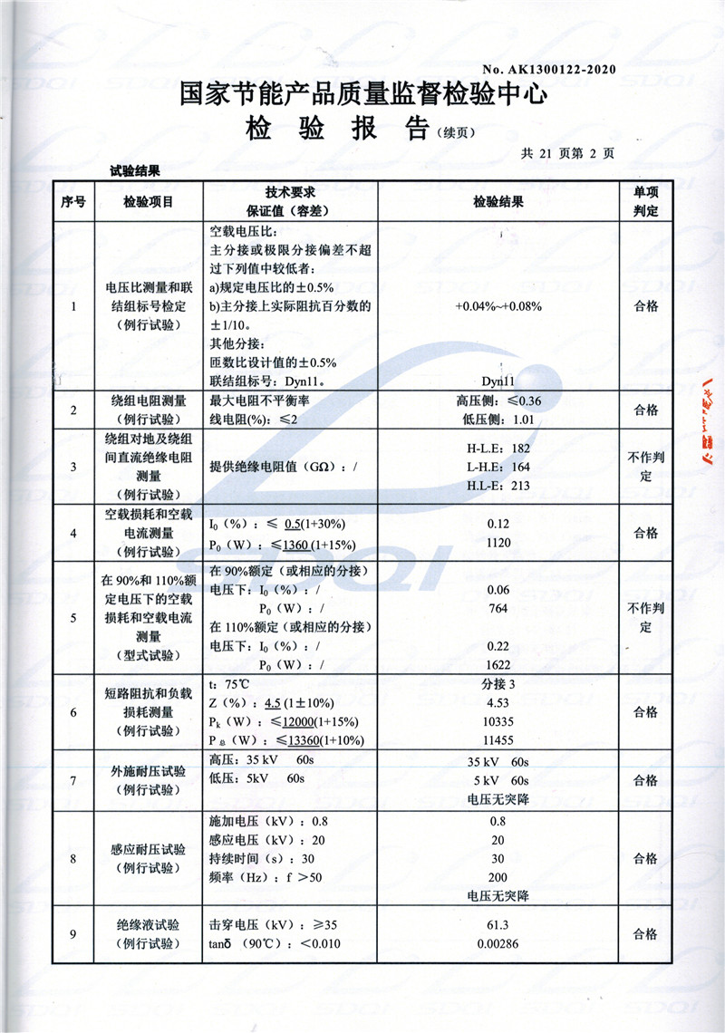 高低压试验报告-S11-1250玉泉玉泉玉泉油浸式变压器-2.jpg